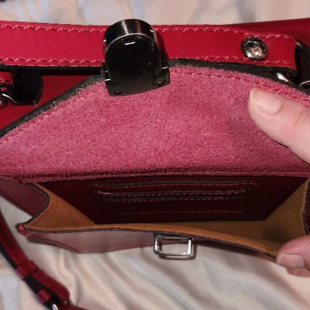 Patricia Nash Vintage Red Leather Bag - Picture 7 of 7